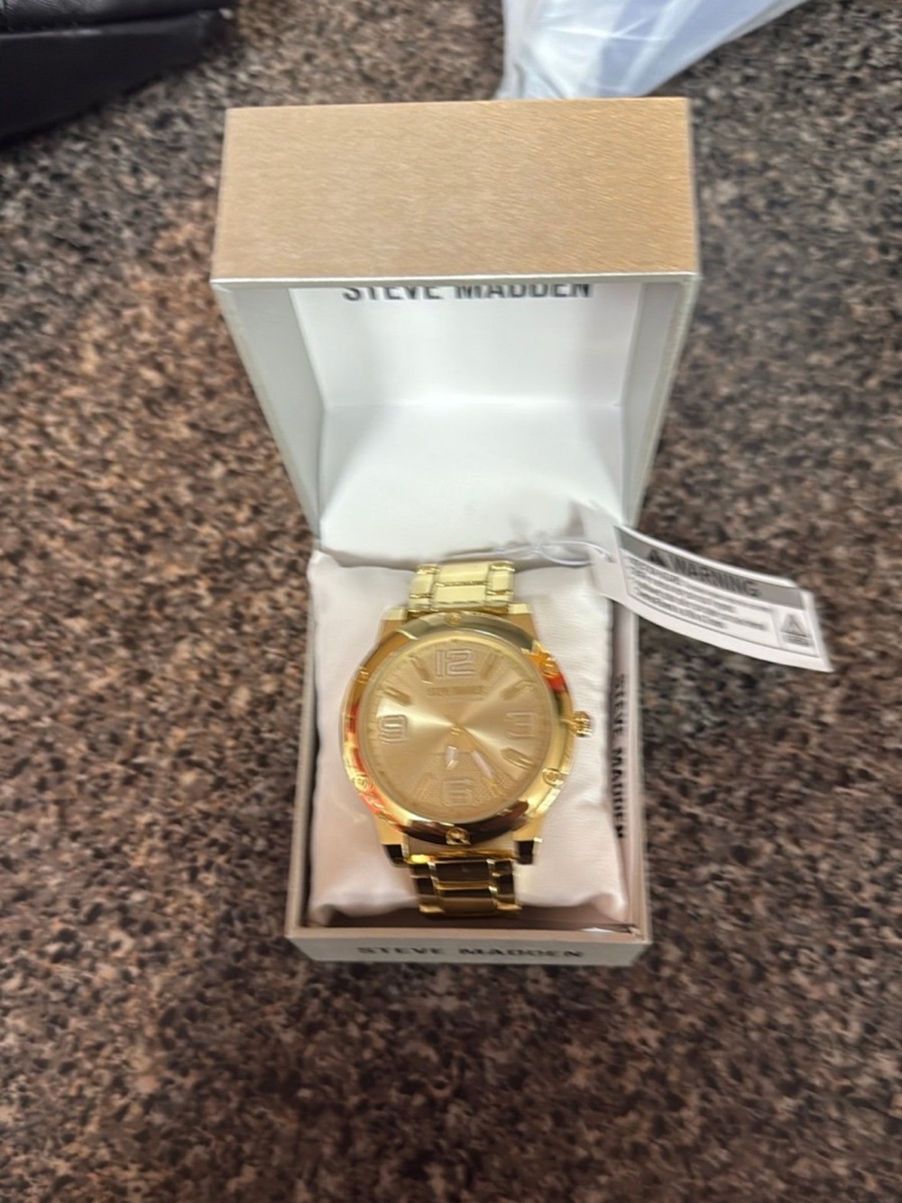 Steve Madden Gold Men’s Bracelet Watch